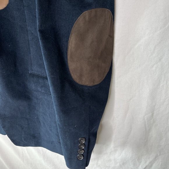 Lauren Ralph Lauren Corduroy Blazer Sports Coat Academia Preppy Elbow Patch 44L - Picture 3 of 7